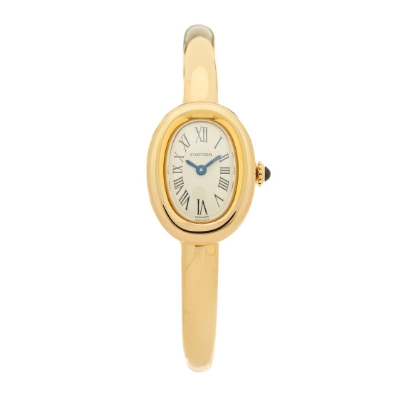 Cartier 18K Yellow Gold 18mm Baignoire Quartz Watch