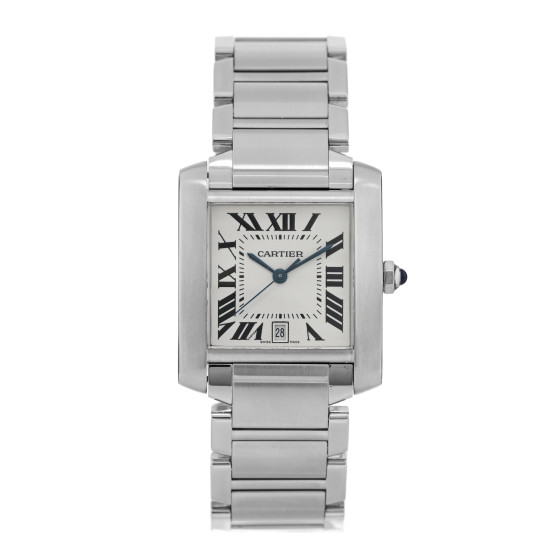 Cartier Stainless Steel 28mm Tank Francaise Automatic Watch