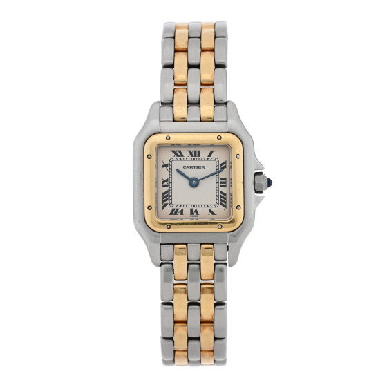 Cartier Stainless Steel 18K Yellow Gold 22mm Panthere Quartz Watch