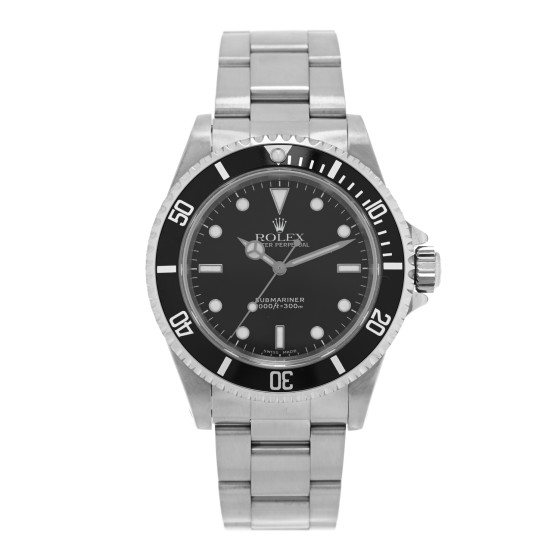 Rolex Stainless Steel 40mm Oyster Perpetual Submariner Watch Black 14060