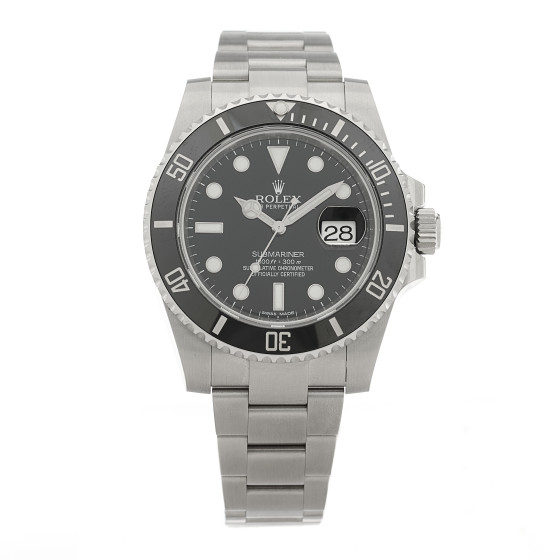 Rolex Stainless Steel 40mm Oyster Perpetual Submariner Date Watch Black 116610LN