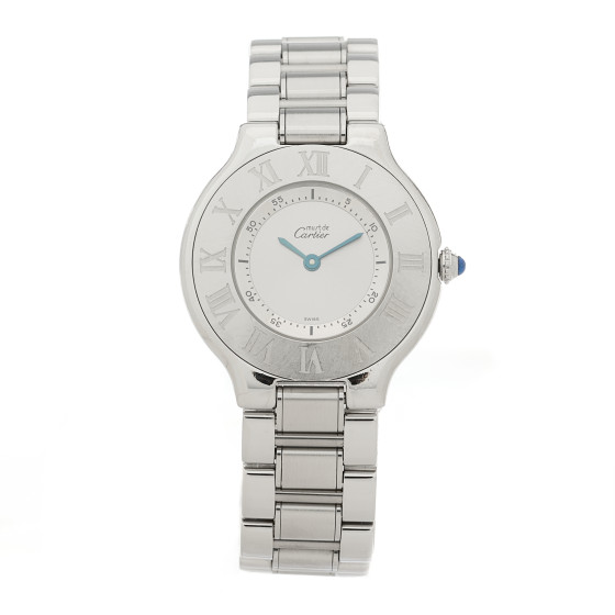 Cartier Stainless Steel 31mm Must De 21 Quartz Watch