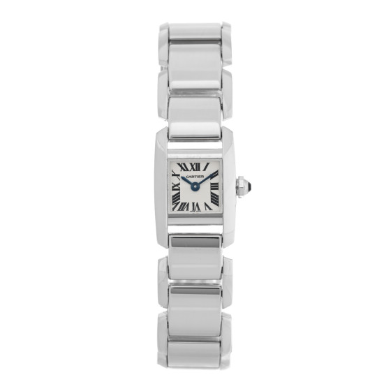Cartier 18K White Gold 20mm Tankissime Quartz Watch