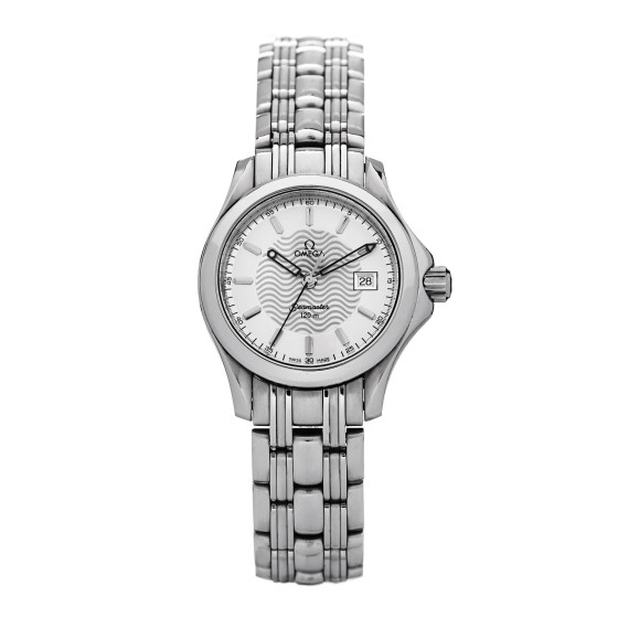 Omega Stainless Steel 28mm Seamaster 120M Quartz Watch Silver 2571.31.00
