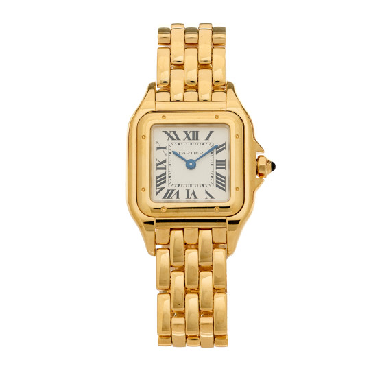 Cartier 18K Yellow Gold 22mm Panthere Quartz Watch
