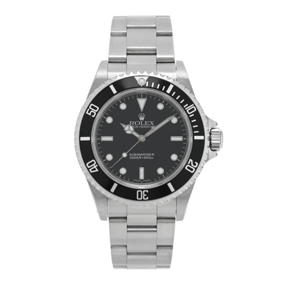 Rolex Stainless Steel 40mm Oyster Perpetual Submariner Watch Black 14060M