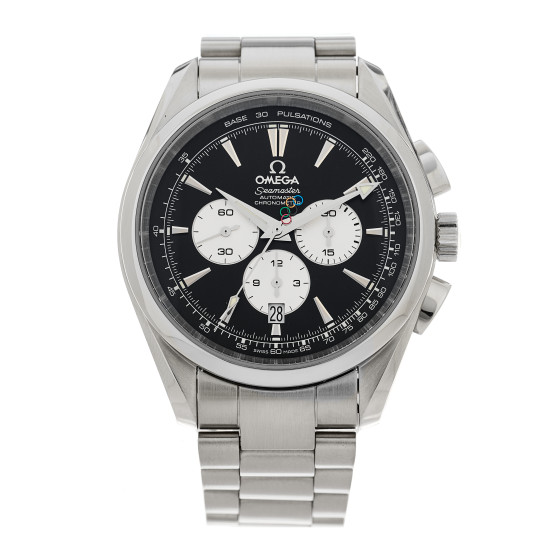 Omega Stainless Steel 42mm Speedmaster Aqua Terra Beijing 2008 Olympic Automatic Watch Black 221.10.42.40.01.001