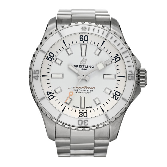 Breitling Stainless Steel 36mm Superocean II Automatic Watch White A17377211A1S1
