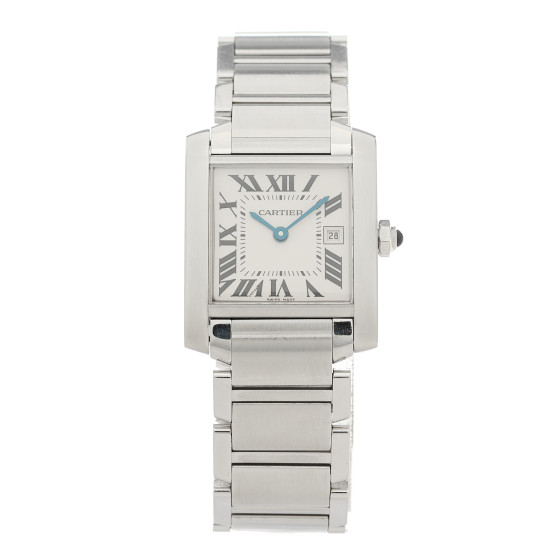 Cartier Stainless Steel 25mm Tank Francaise Quartz Watch