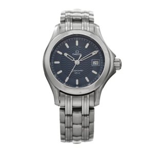 Omega Stainless Steel 28mm Seamaster Quartz Watch Blue 2581.81