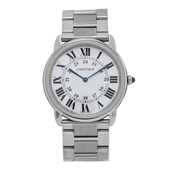 Cartier Stainless Steel 36mm Ronde Solo Quartz Watch
